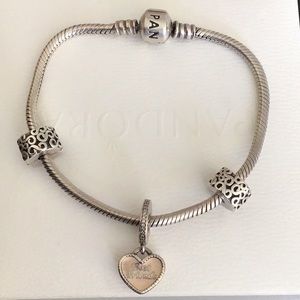 Pandora bracelet and charms